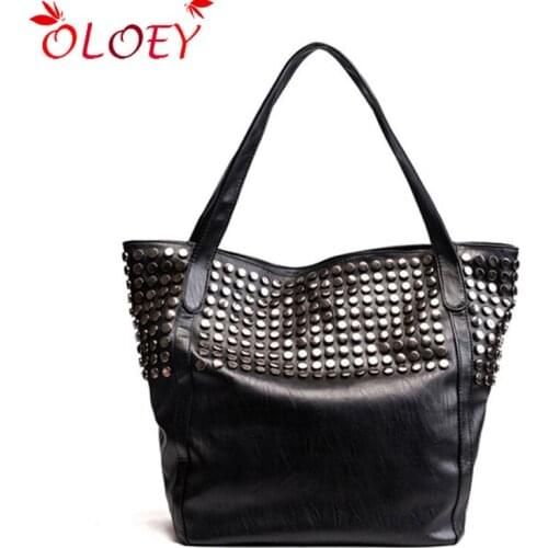 Women Black Leather Casual Tote Ladies Single Shoulder Large Capacity Ruched Handbags Crossbody Bags Soft Fashion Totes Women