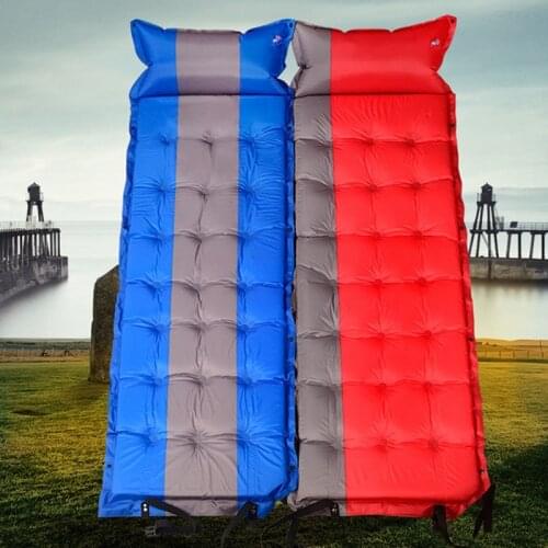 Car Travel Bed Universal Inflatable Camping Pad Cushion with Pillow Ultralight Portable Automatic Air Mattress Outdoor Mat