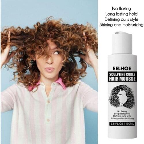 100ml Curl Defining Cream Elastin Curly Hair Moisturizing Hair Care Curling Styling Essence Hair Care Repair Elastinstyling H2n6