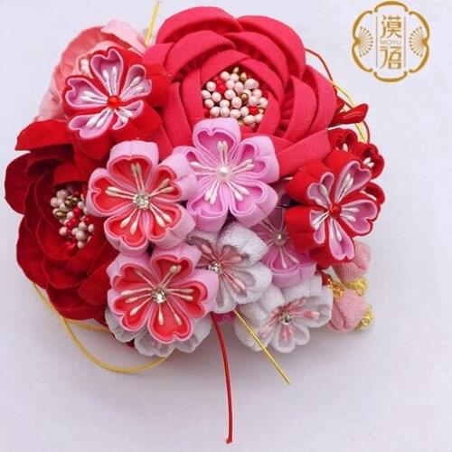 Hand Make Hairpin Cotton Cloth Clip Beautiful Headwear Headdress Wedding Assesorries A
