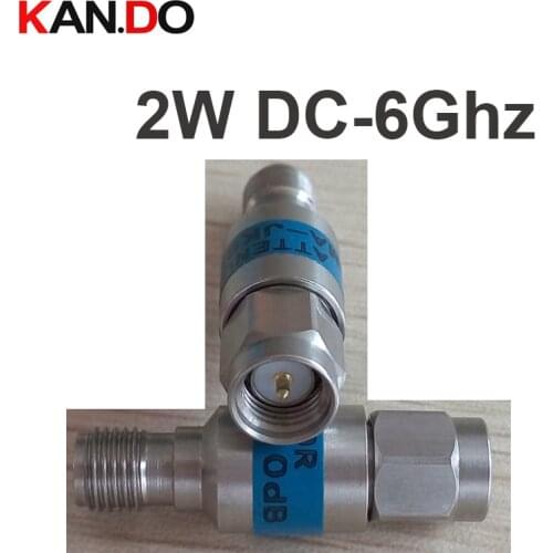 1-30db telecom RF attenuator 10W dc-6ghz cable feeder SMA male COAXIAL cable jack 10W power cable load communication converter