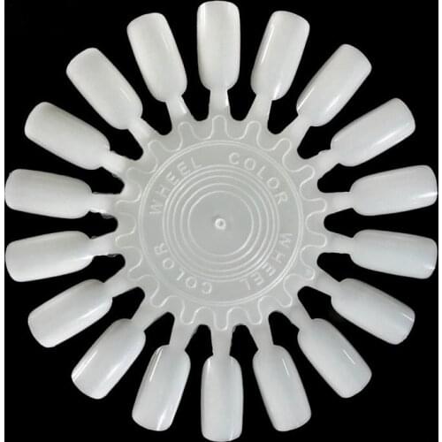 10pcs Nail Color Display False Tips Nail Polish Practice Wheel Board Showing Shelf Model Swatches Nail Art Design Nuancier Ongle