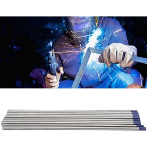 10Pcs Welding Tungsten Professional Tungsten Welding Electrodes Blue 4mm*170mm WY20 Tungsten Electrode Arc Yttrium Needle