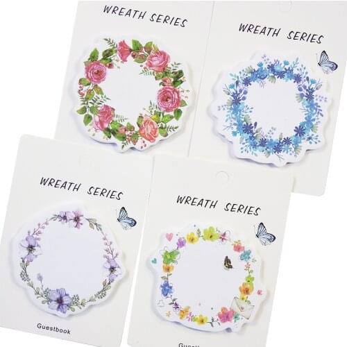 20 Pack/lot Wreath Paper Sticker Decoration Memo Pad DIY Diary Scrapbooking Label Sticker Kawaii Stationery