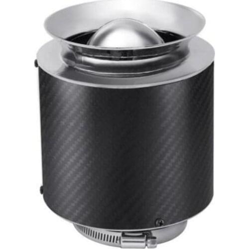 3" Inlet /5" Carbon Fiber Look Hi-Flow Air Filter For Cold Air/Short Ram Intakes
