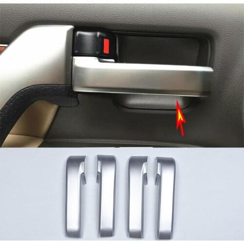 4pcs For Toyota Land Cruiser LC200 2016-2020 ABS Matte Interior Door Handle cover trim Car Styling