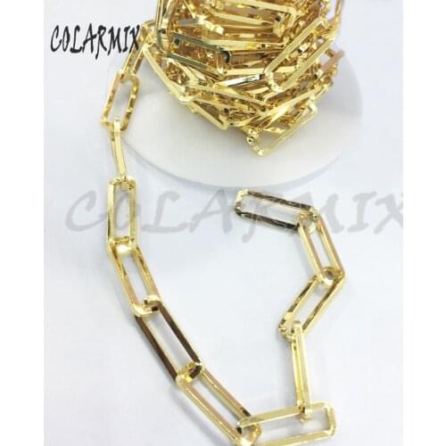 5 Meters Chains Rectangle necklace accessories for pendants necklace making adjustable jewelry accessories for women 51032