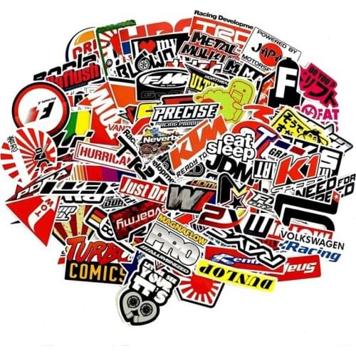 5 Sets = 500PCS New Trend Letter Stickers Trolley Case Water Cup Computer Waterproof Stickers