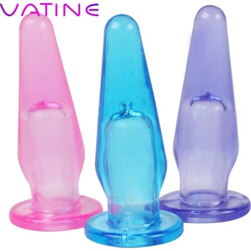 VATINE Jelly Finger Anal Plug Prostate Massager Soft Erotic Toys Gay Butt Plug Masturbation Sex Toys for Men Woman Adult Product
