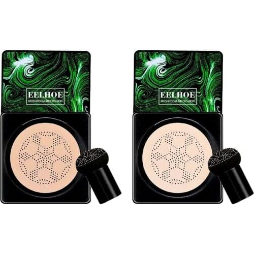 Mushroom Head BB Air Cushion Foundation CC Cream Concealer Whitening Makeup Cosmetic Waterproof Brighten Face Makeup Cosmetics