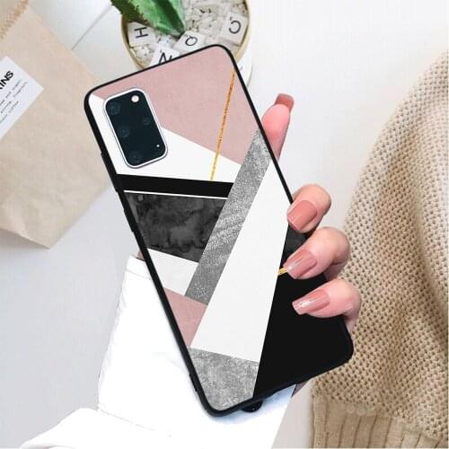 Lines Layers pattern soft TPU border phone case for Samsung Galaxy S Galaxy A and Note case