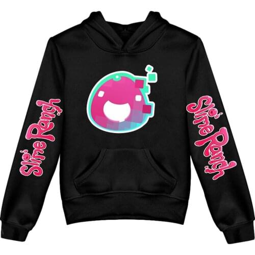 Anime Slime Rancher Hoodie Childrens Tracksuit Long Sleeve Girl Boys Pullover Harajuku Streetwear Simulation Game Kids Clothes
