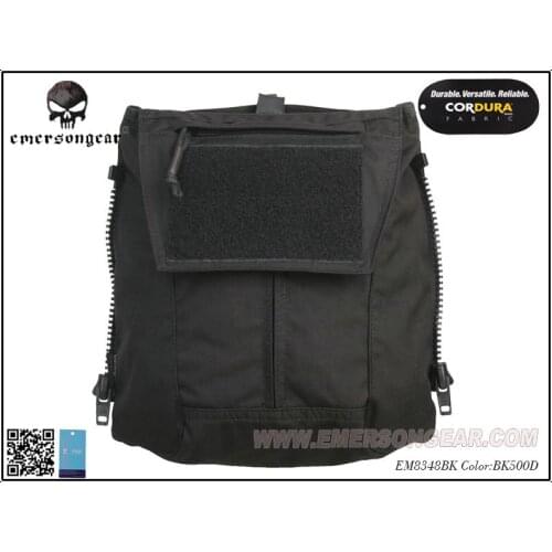 Emersongear Pouch Zip-ON Panel FOR AVS JPC2.0 CPC Tactical Vest Accessory Black EM8348BK