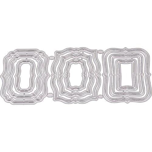 Geometry Metal Cutting Dies DIY Scrapbooking Paper Stamping Die Decor E15B