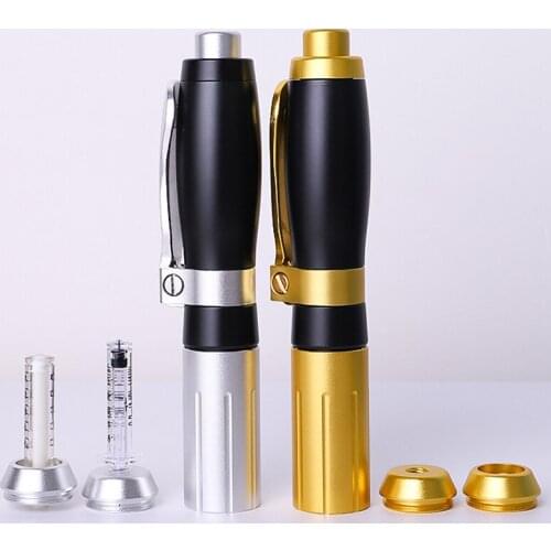 High Pressure Hyaluronic Pen 2 in 1 0.3ml/0.5ml Hyaluronic Pen with Non Needle Hyaluron acid Ampoule For Anti Wrinkle Lifting