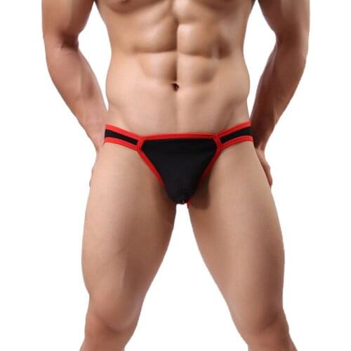 Good price high quality sexy male costumes erotic underwear hot sexy mens pants lingerie with open crotch