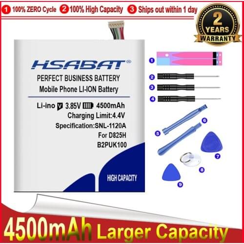 HSABAT Battery for HTC Desire 825 Dual D825H D825U 4500mAh B2PUK100 free shipping+tracking number
