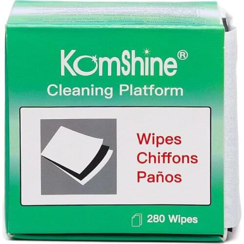 Komshine Fiber Optic Cleaning Wipes FOCP Suit 280 Wipes FC/SC/ST2.5mm 1.25mm LC Bare Fiber Universal Connector Cleaning Platform