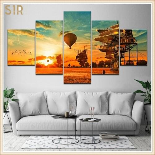 Beautiful Scenery HD Printed 5 Piece Canvas Art Scenery Painting Wall Pictures for Living Room Home Decor Anime Poster Wall Art
