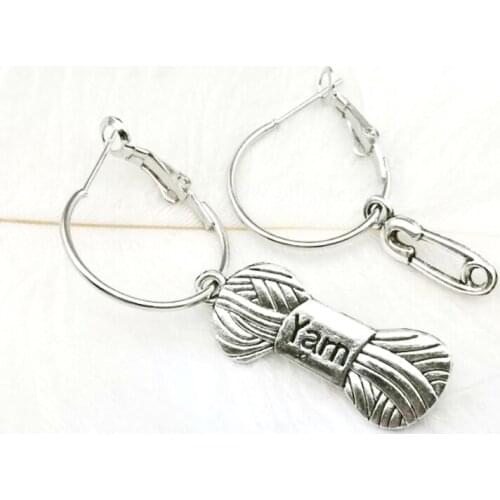 Creative Yarn Group Pendant Earrings Paper Clip Tremella Hoop Small Jewelry Fashion Retro Charm Charm Gift for Women Fine