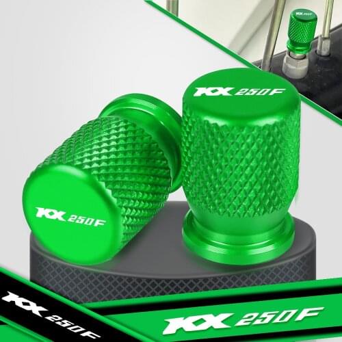 Motorcycle Tyre Rim Air Port Cover Tire Valve Wheel Stem Cap For Kawasaki KX250F KX250 KX 250 F 250F 2004-2018 2020 2021 2019