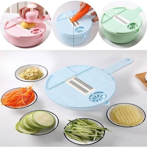 12 In 1 Multifunctional Round Vegetable Cutter Slicer Kitchen Chopper Shredder Veggetable Cutter Manual Food Processor