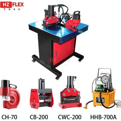 Multi-function three-in-one bus processing machine