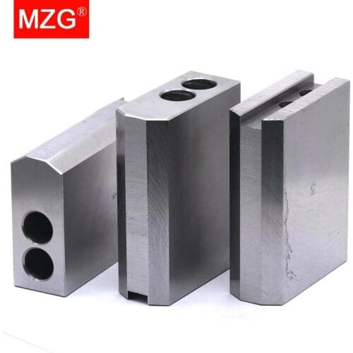 MZG 10 inch 110*40*100 Heightening Hollow Soft Jaw for CNC Lathe Boring Cutting Tool Holder Hole Machining