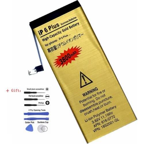 New 0 cycle Replacment Battery for Apple iPhone 6 plus 6plus Internal Batteries Accumulator for Smart Phone with tools as gift