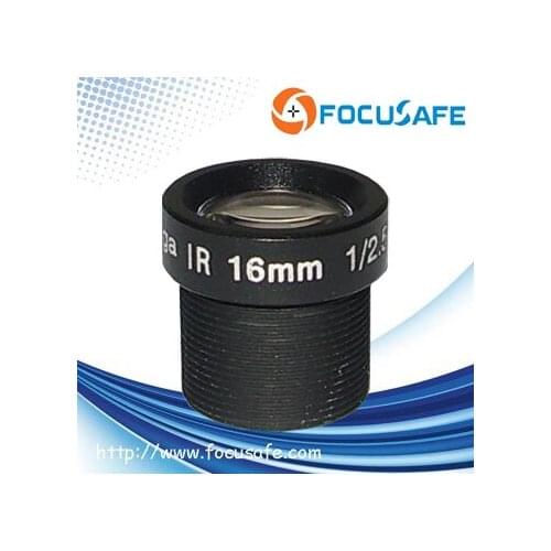 Focusafe CCTV 1080P Lens 1/2.5'' 20.8degree 16mm 3Megapixel Board Lens For Full HD CCTV Camera IP Camera M12*0.5 MTV Mount