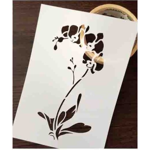 Orchid Scrapbooking tool card DIY album masking spray painted template laser drawing stencils 8071232