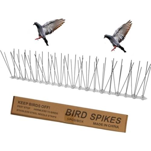 Stainless Steel Repeller Bird And Pigeon Spikes Anti Bird Anti Pigeon Spike Scare Birds Pest Control Bird Repeller Garden Supply