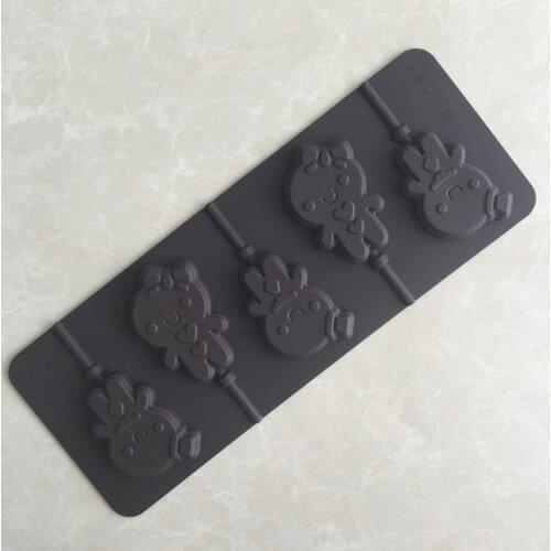 Valentines Day Series Gift 5 Even Boys And Girls Silicone Lollipop Mold XG021