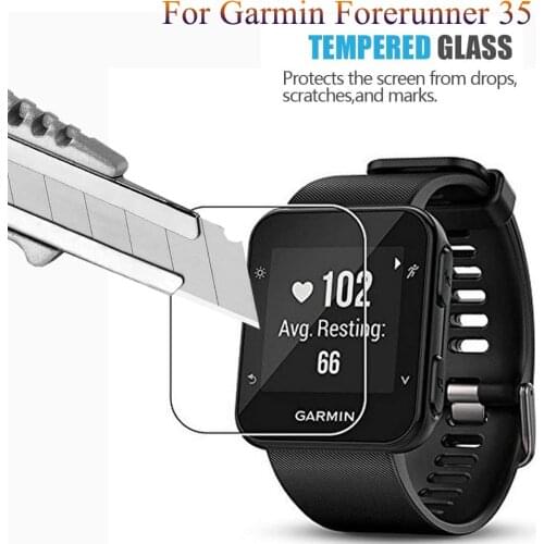 Clear Film Tempered Glass Screen Protector For Garmin Forerunner 35 fashion classic SmartWatch Protective Film Watch Accessories