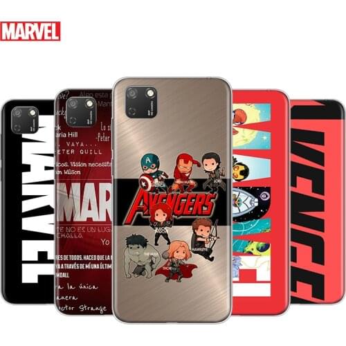 Transparent Cover Marvel Avengers Logo Superhero For Honor 9 9S 9A 9C 9X 9N 9i V9 10 10i 10X X10 Lite Pro Shockproof Phone Case
