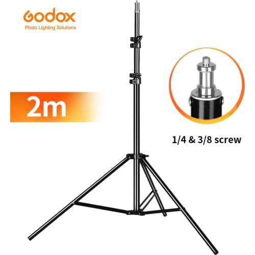 Heavy Duty Metal 2m Light Stand Max Load to 5KG Tripod for Photo Studio Softbox Video Flash Reflector Lighting Background Stand