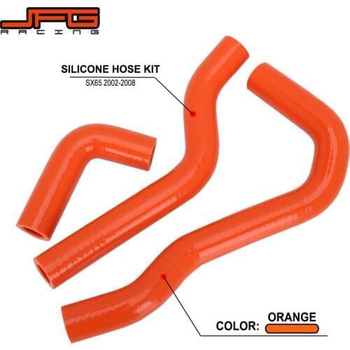 Motorcycle Silicone Radiator Coolant Hose For KTM SX65 SX 65 2002 2003 2004 2005 2006 2007 2008 MX Enduro Dirt Bike Racing