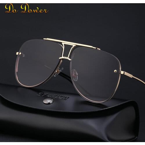 2021 New Steampunk Fashion Retro Luxury Designer Sunglasses Women Metal Round Flying Sun Glasses For Men UV400 Oculos De Sol