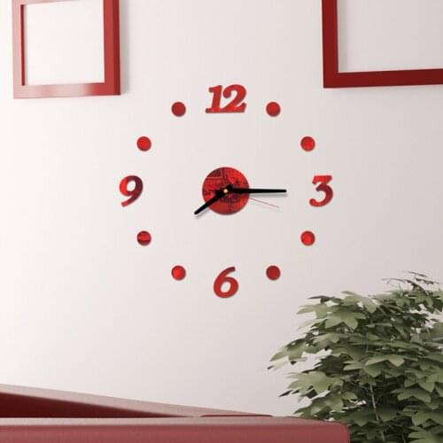 Modern Large Wall Clock 3d Mirror Sticker Unique Clocks Wall Watch Diy Decor Wall Clock Art Sticker Decal Home Modern Decoration