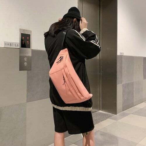 Solid Waist Shoulder Bag Casual Women Men Oxford Pack Multi-function Fanny Chest Belt Purse Sports Zipper Money Pocket