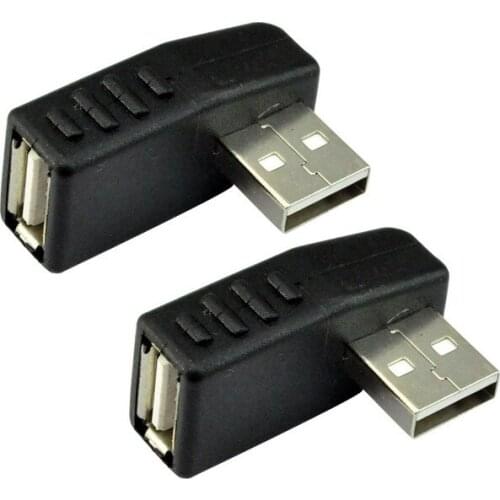 USB2.0 Male to Female Left Angle Extension Adapter USB 2.0 A M/F Male to Female 90 Degree Left Angle Connector Adapter