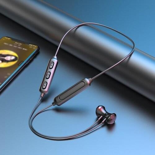 Explosive neck-neck wireless sports headphones hanging neck Bluetooth 5.0 in-ear headset wholesale direct sales