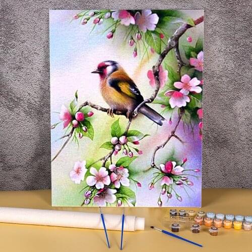 Animal Bird DIY Paint By Numbers Package Acrylic Paints 50*70 Paiting By Numbers Wall Decoration Children Wholesale Drawing
