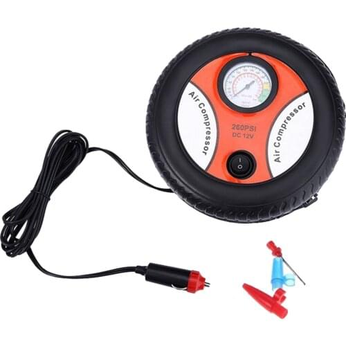 12V Car Heavy Duty Air Compressor Tyre Inflator Pump with Cable Car 260PSI