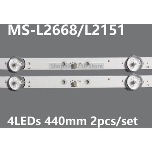 3set=6pcs LED Backlight strip 4 Lamp for 23 24 inch LCD TV MS-L2668 L2151 CX236DLEDM 3080524Z10DTZ004 JL.D24041330-006AS-M