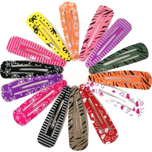 50Pcs/Lot Flower Hair Clips Dot Hair Clip Bows Hairpin Cartoon Butterfly Barrette Candy Color Headdress Girls Hair Accessories