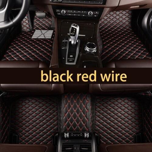 Car styling fiber leather car interior floor mat for BMW 5 series e60 e61 f10 f11 f07 G30 G31 520 525 530 535 550 540