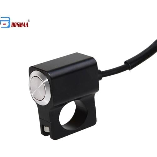 BOSMAA Motorcycle Handlebar Adjustable Mount Button Switch ON-OFF Switch For Car/Bike Headlight Fog Light