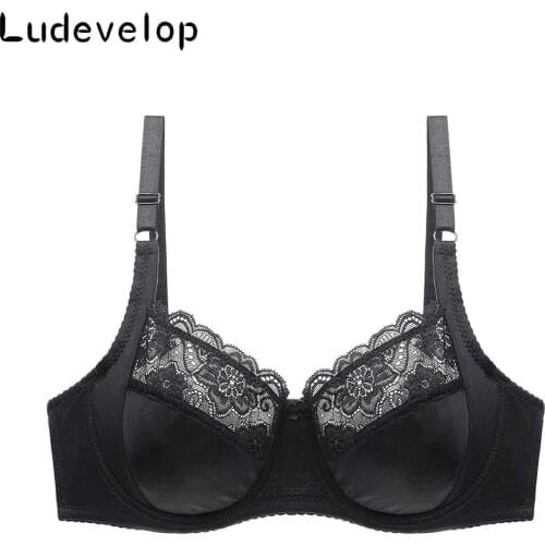 New Sexy Deep V Female Plus Size Bras For Women Bra Lace C D Cup Brassiere Underwire Lingerie Adjustable Lace Push Up Bralette