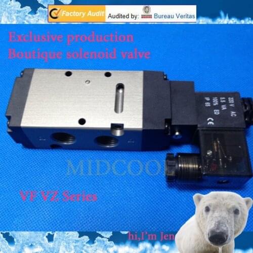 Valvula Boutique VZ series solenoid valve VZ5120 5-way 2 positions solenoid valve ,G1/8 for Gas
